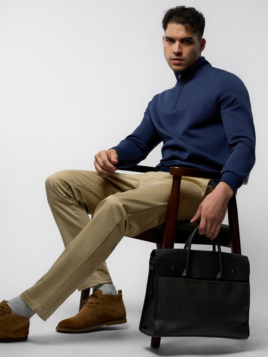 Cotton Sateen Chino Pants Stretch Work Travel