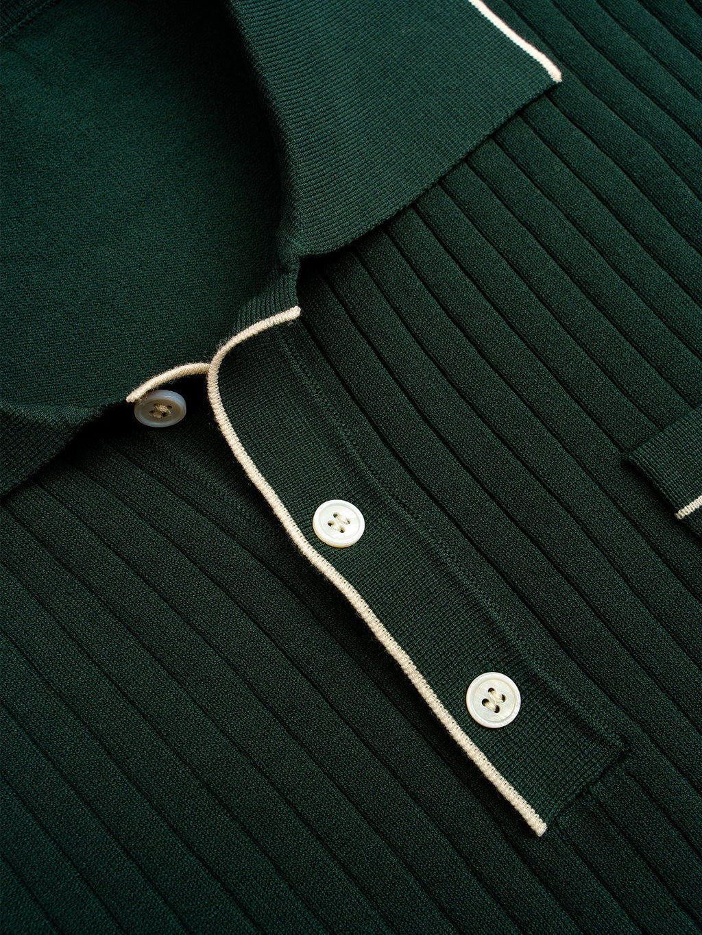 GentleKnit Contrast Color Short Sleeve Knitted Polo