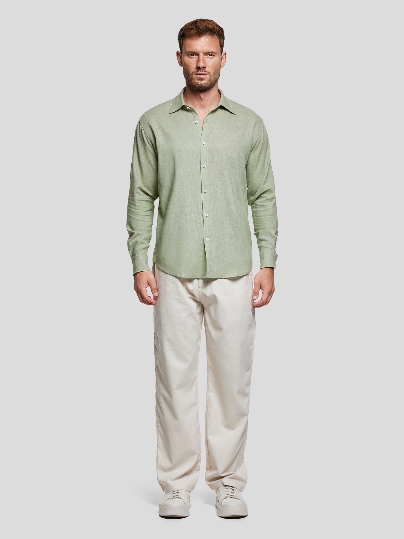 DreamWear Italian Linen Long Sleeve Shirt